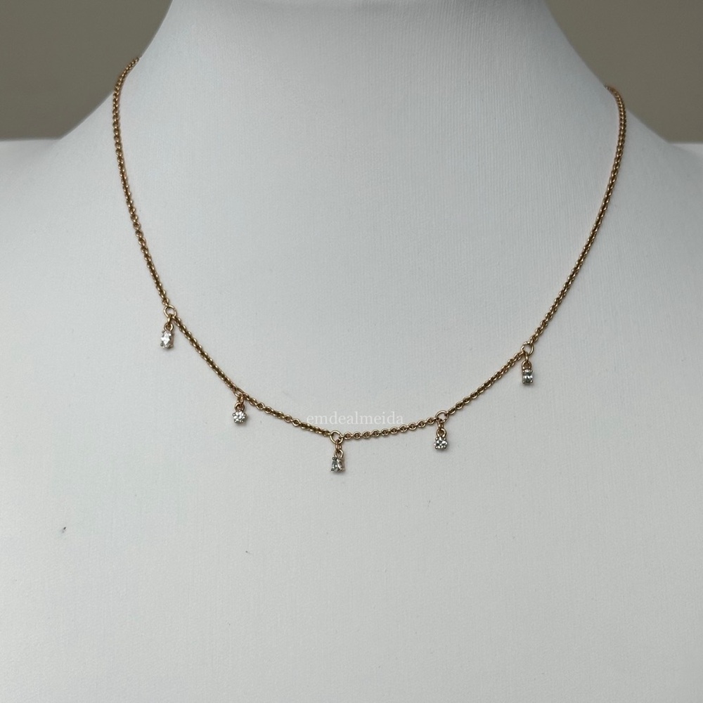 Atelier Swarovski Crystal Rose Gold Tone Penelope Cruz Moonsun Necklace - Picture 2 of 9